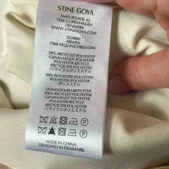 New Stine Goya Arwen Multicolor Pastel Ombre Sequin Midi Skirt Size Medium - Picture 5 of 9